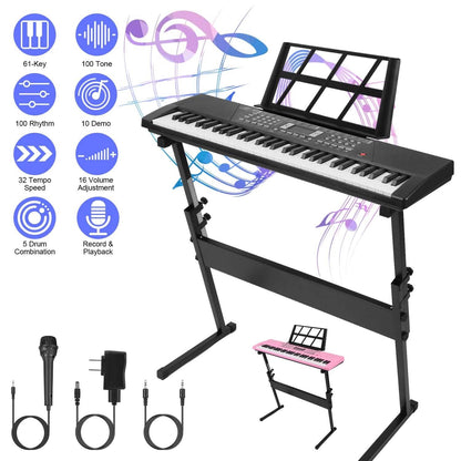 61 Keys Digital Music Keyboard Electronic Piano - A-1 Thread Vault