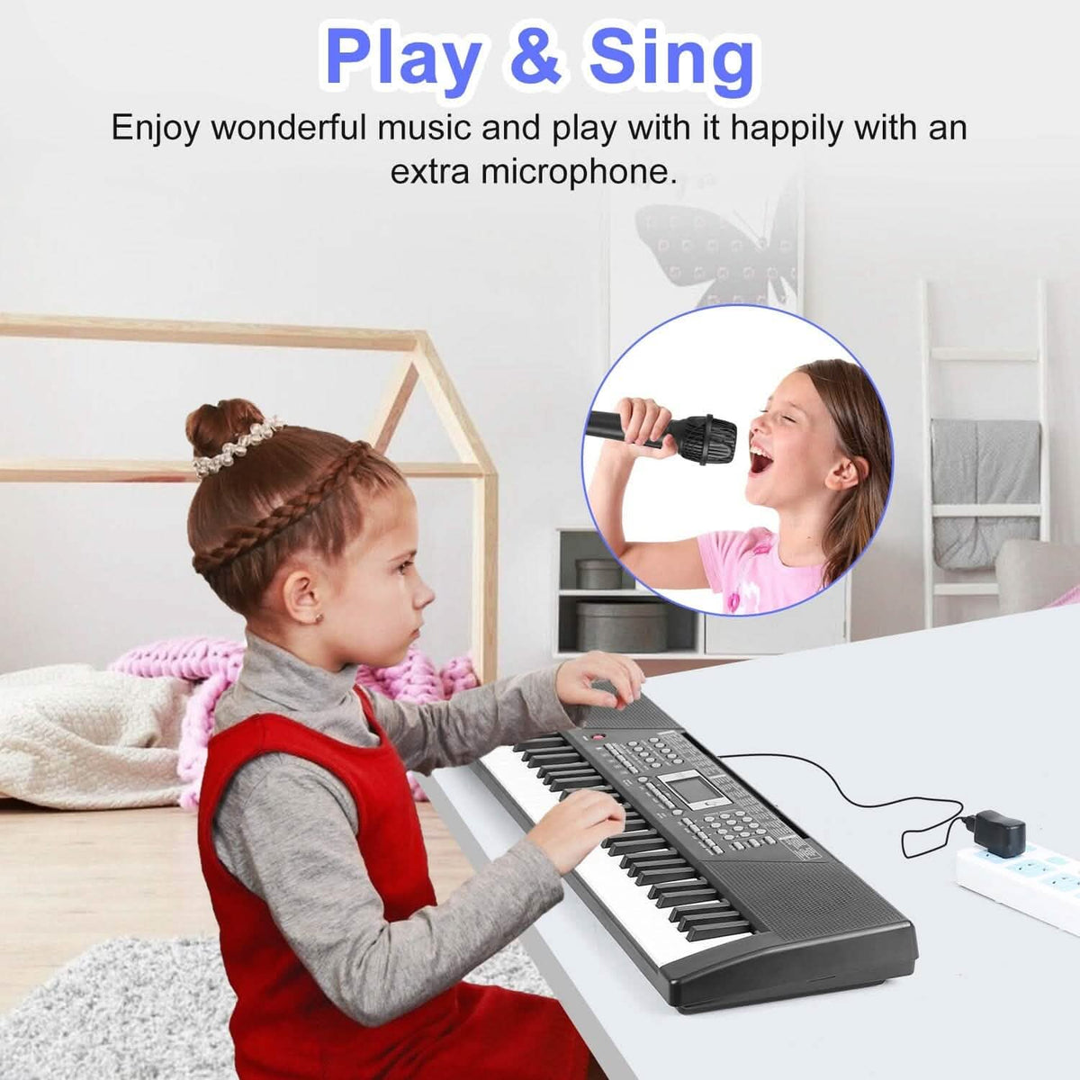 61 Keys Digital Music Keyboard Electronic Piano - A-1 Thread Vault