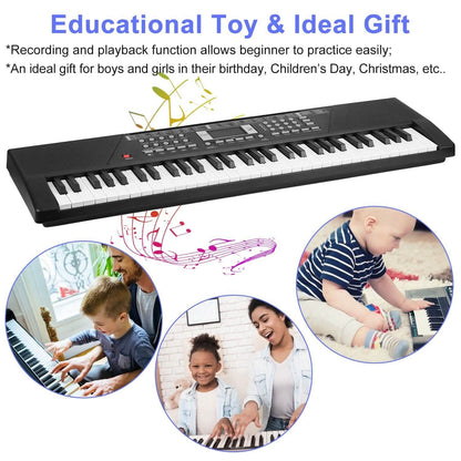 61 Keys Digital Music Keyboard Electronic Piano - A-1 Thread Vault