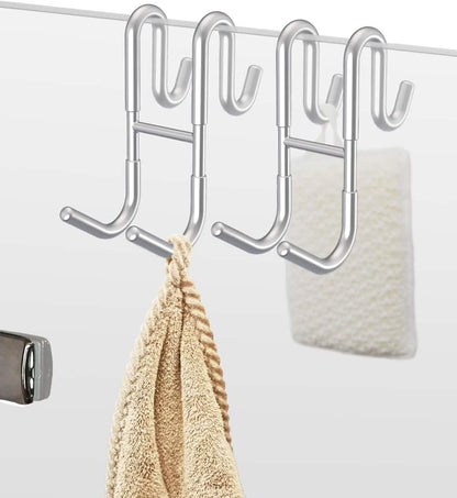 Rust-Resistant Door Mount Shower Hook – Strong Multifunctional Hanging Hook - A-1 Thread Vault