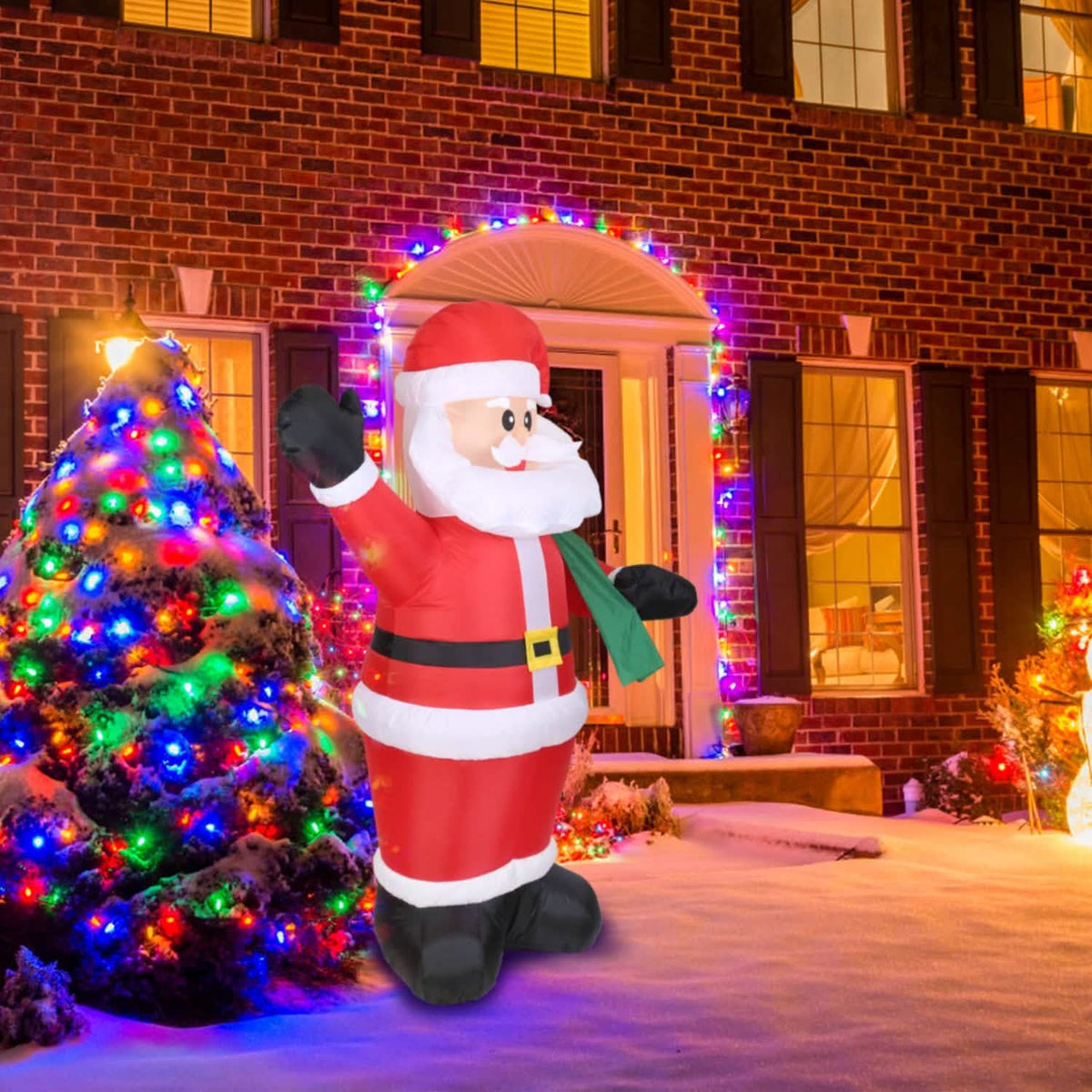 6.4ft Inflatable Christmas Giant Santa Claus - A-1 Thread Vault