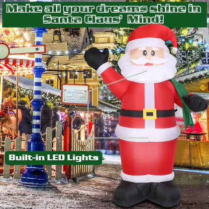 6.4ft Inflatable Christmas Giant Santa Claus - A-1 Thread Vault