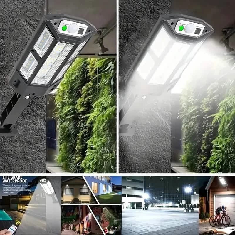 6500K Bright LED Solar Wall Light 3 Lighting Mode Light - A-1 Thread Vault