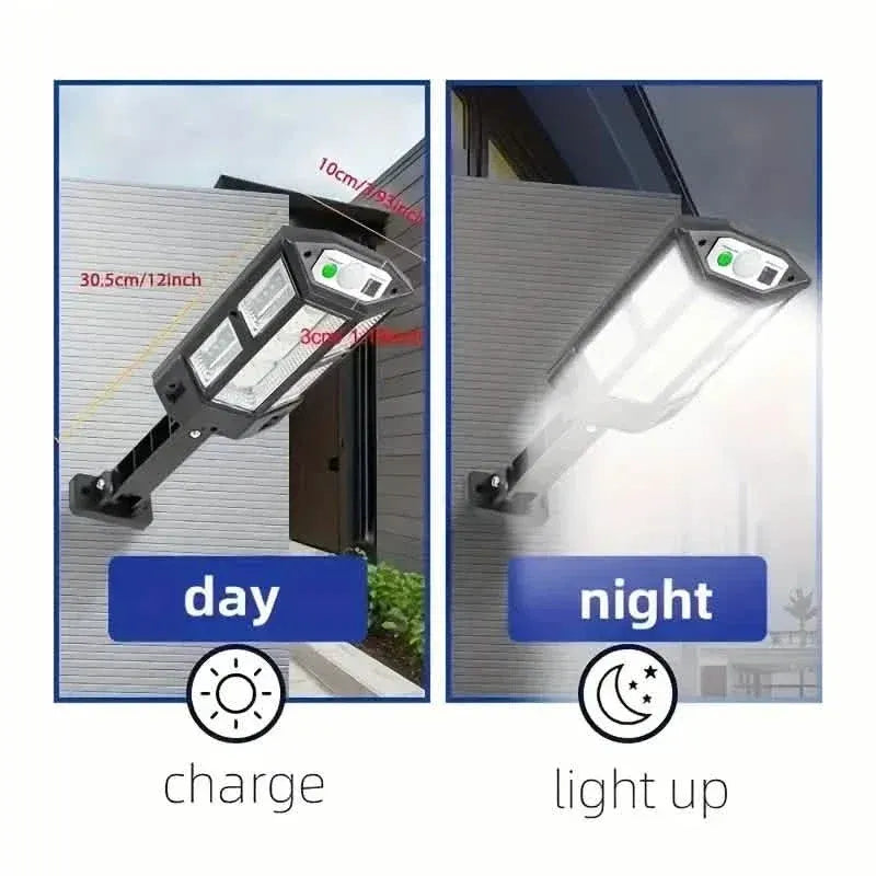 6500K Bright LED Solar Wall Light 3 Lighting Mode Light - A-1 Thread Vault