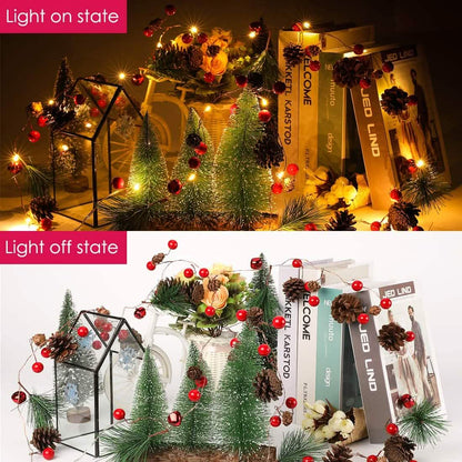 6.5Ft. 20 LED Christmas Garland with Lights - A-1 Thread Vault