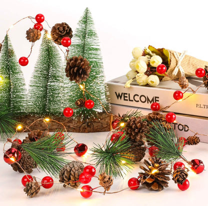 6.5Ft. 20 LED Christmas Garland with Lights - A-1 Thread Vault
