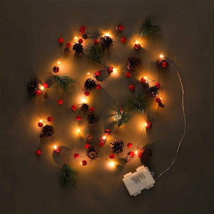 6.5Ft. 20 LED Christmas Garland with Lights - A-1 Thread Vault