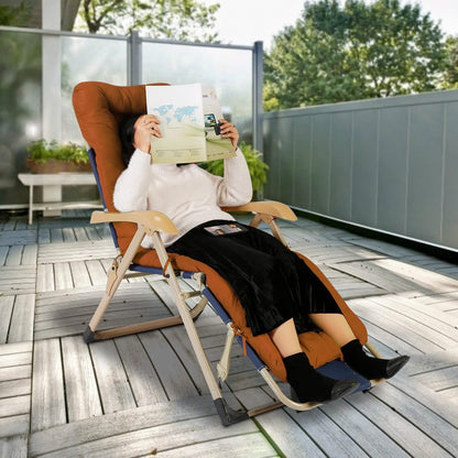 67x22in Chaise Lounger Cushion Recliner Rocking Chair Sofa - A-1 Thread Vault
