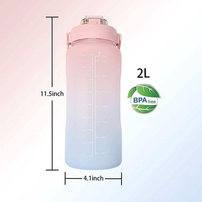68 Oz Water Bottle with Time Marker - A-1 Thread Vault
