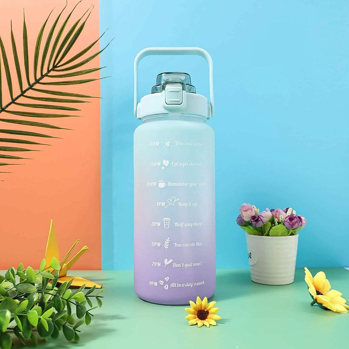 68 Oz Water Bottle with Time Marker - A-1 Thread Vault