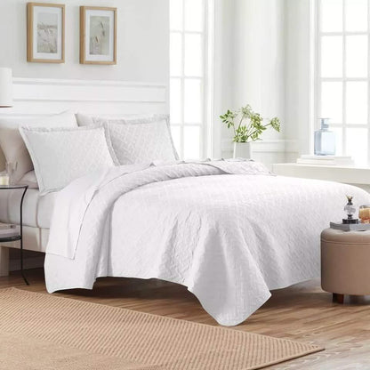 3-Piece: Dan River Basket Pinsonic Quilt Set - A-1 Thread Vault