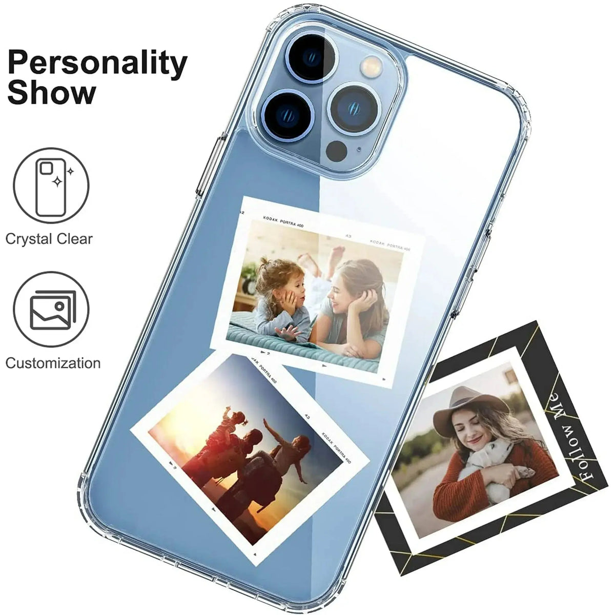Entronix Case Compatible with iPhone 13 Pro Max - [Hard Back] Slim Clear - A-1 Thread Vault