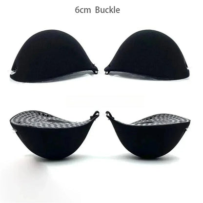 6cm Lift Silicone Adhesive Bra - Waterproof Invisible Push Up for Wedding & Backless Dresses, Natural Curve for Small Chest - A-1 Thread Vault
