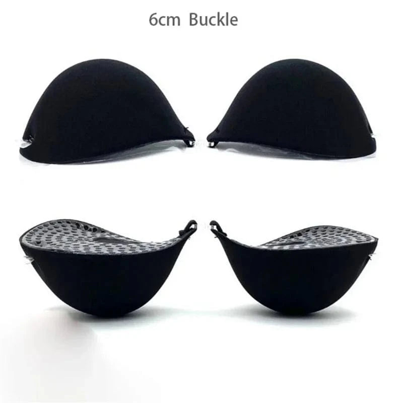 6cm Lift Silicone Adhesive Bra - Waterproof Invisible Push Up for Wedding & Backless Dresses, Natural Curve for Small Chest - A-1 Thread Vault