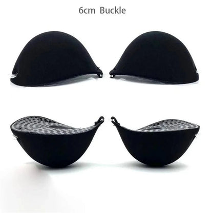 6cm Lift Silicone Adhesive Bra - Waterproof Invisible Push Up for Wedding & Backless Dresses, Natural Curve for Small Chest - A-1 Thread Vault