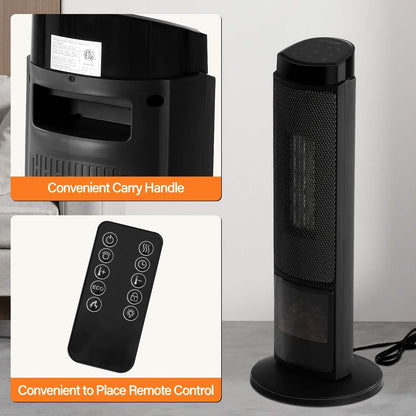 Portable Electric Space Heater with Remote & Thermostat - A-1 Thread Vault