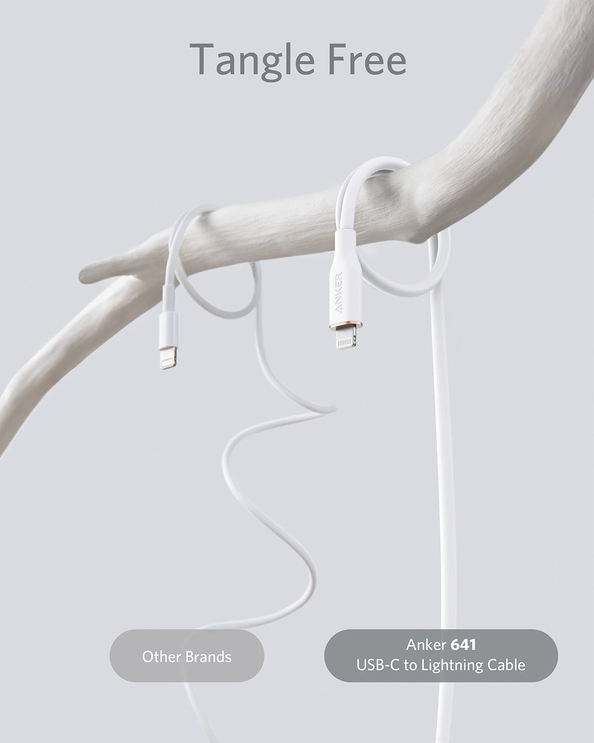 Anker <b>641</b> USB-C to Lightning Cable (Flow, Silicone) - A-1 Thread Vault
