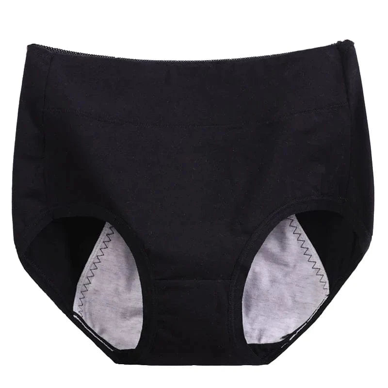 6XL 115kg Plus Size Fat Women Physiological Underwear Menstrual Leak Proof Pure Cotton High Waist Sanitary Lingerie Panties - A-1 Thread Vault