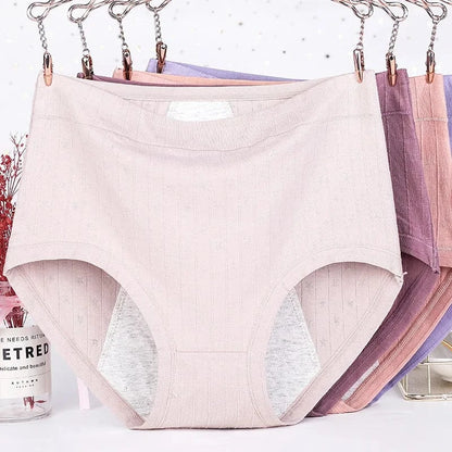 6XL Leak-Proof Menstrual Briefs For Women Cotton Panties Lingerie Physiological Underpants Period Underwear Female Intimates - A-1 Thread Vault