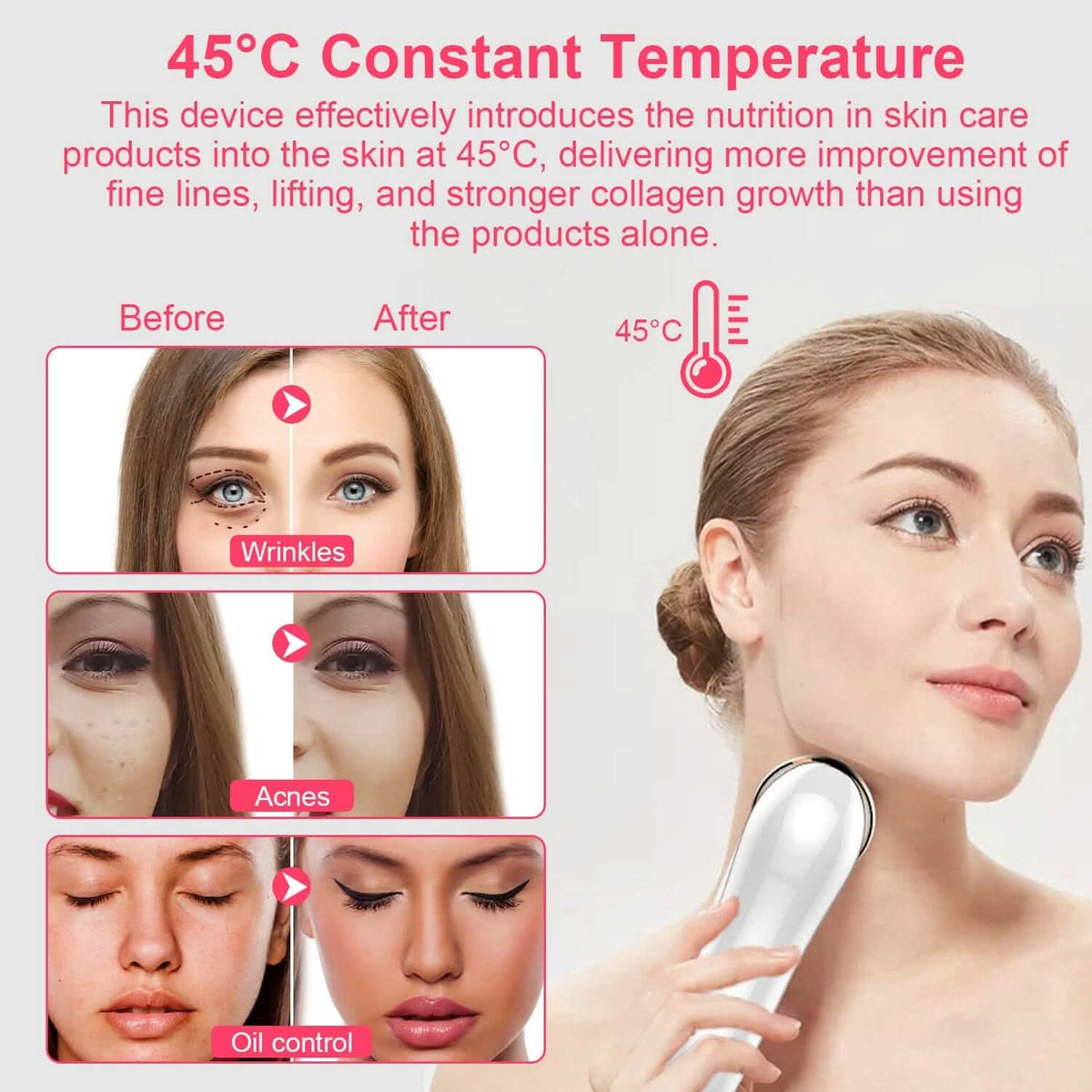 7-in-1 Facial Massager Ultrasonic High Frequency Face Lifting Machine - A-1 Thread Vault