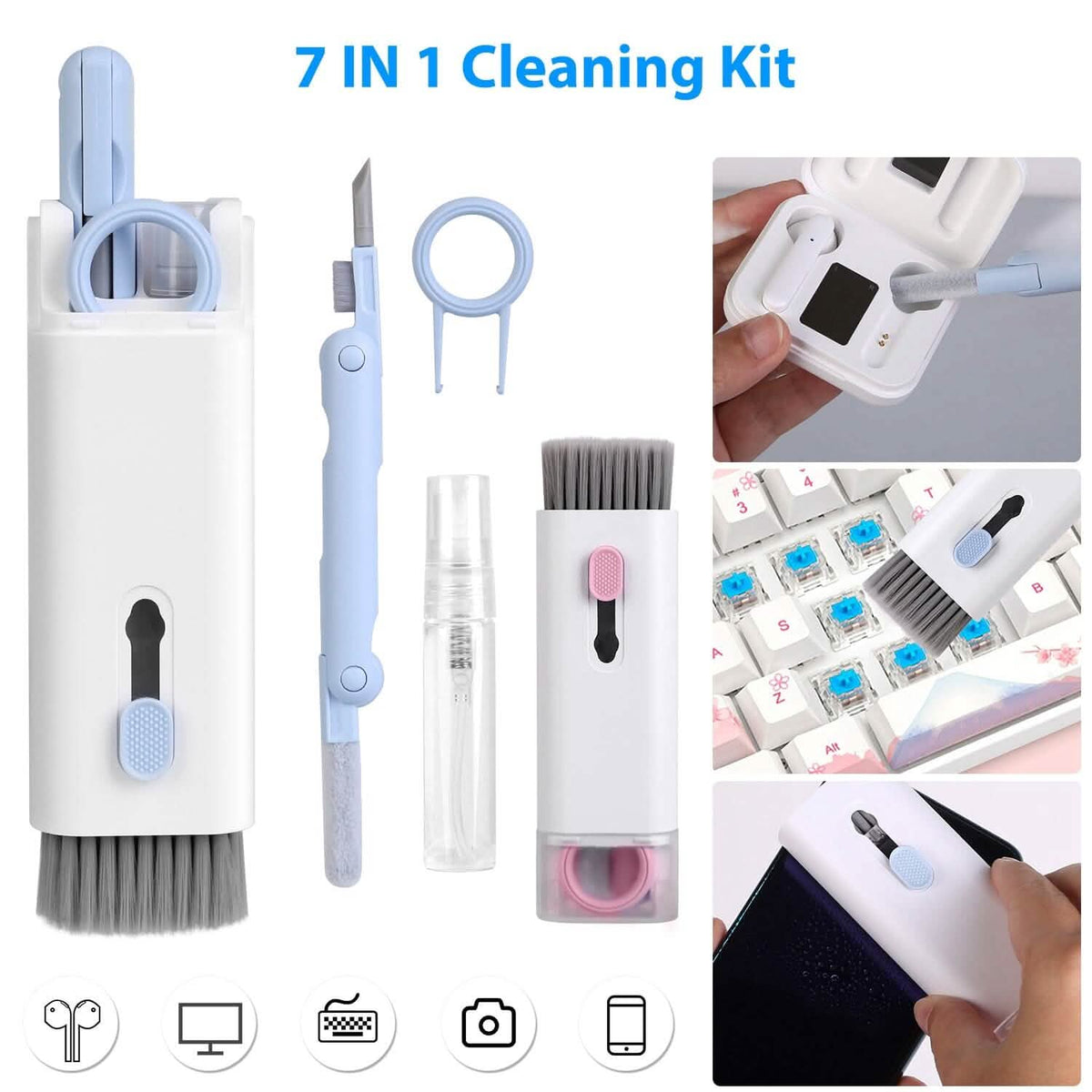 7-in-1 Laptop Keyboard Dust Cleaner Brush - A-1 Thread Vault
