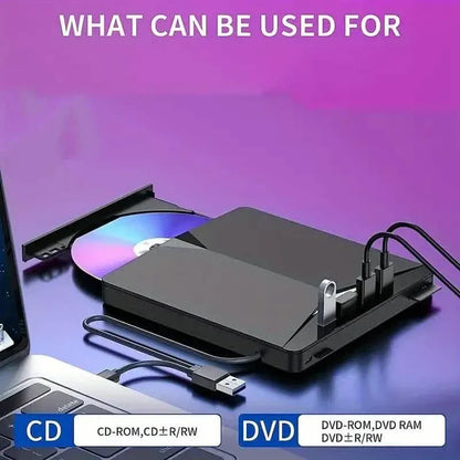 7-In-1 Portable External CD/DVD Drive - A-1 Thread Vault