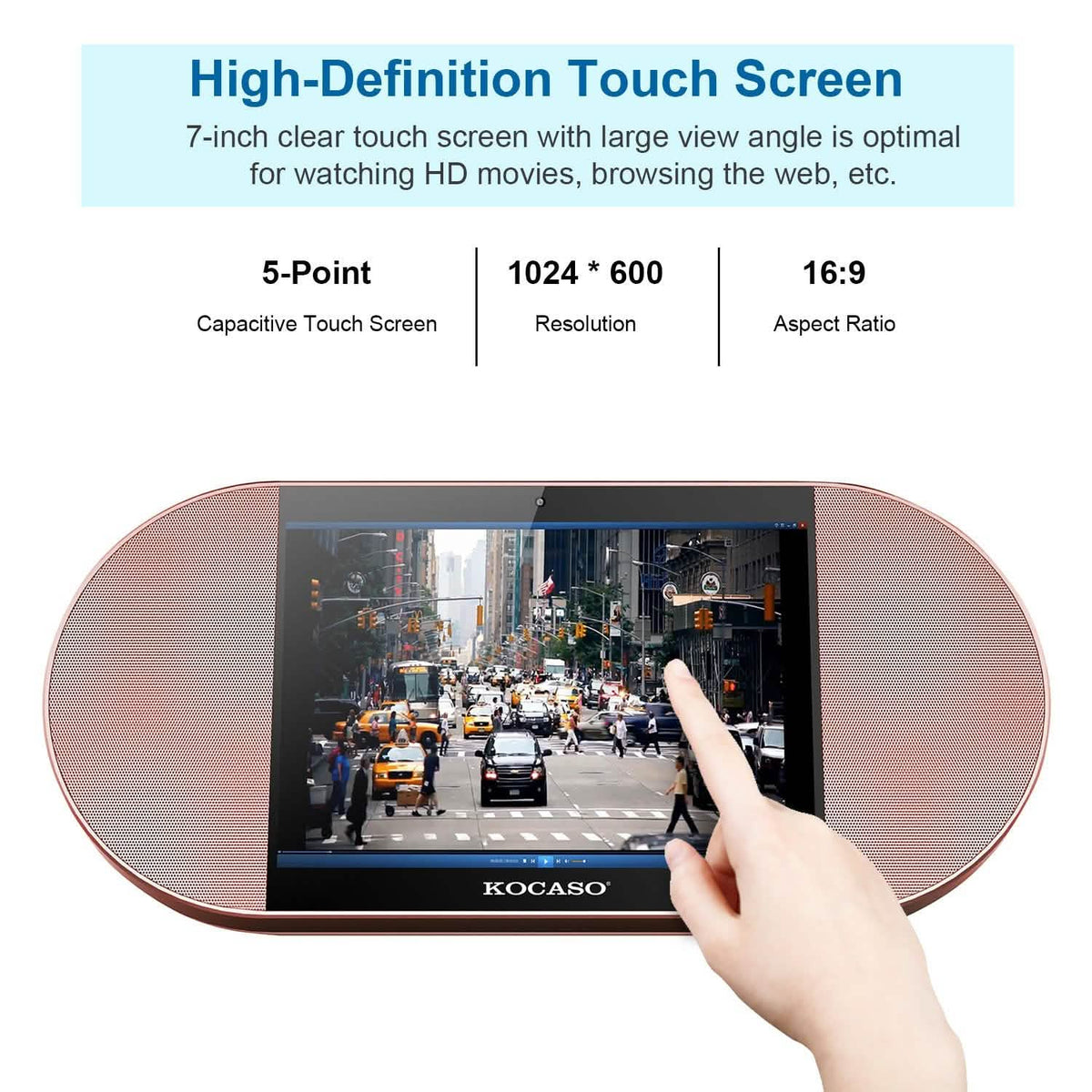 7-Inch Touch Screen Android Tablet PC with Wireless Speaker - A-1 Thread Vault
