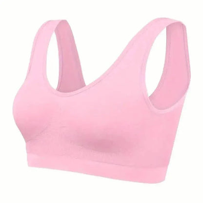 7-Pack: Solid Seamless Bra, Comfy Breathable Sporty Bra for Women's Lingerie & Underwear - A-1 Thread Vault