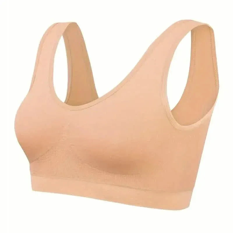 7-Pack: Solid Seamless Bra, Comfy Breathable Sporty Bra for Women's Lingerie & Underwear - A-1 Thread Vault