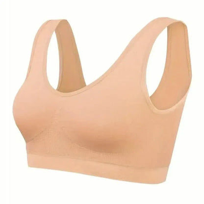 7-Pack: Solid Seamless Bra, Comfy Breathable Sporty Bra for Women's Lingerie & Underwear - A-1 Thread Vault