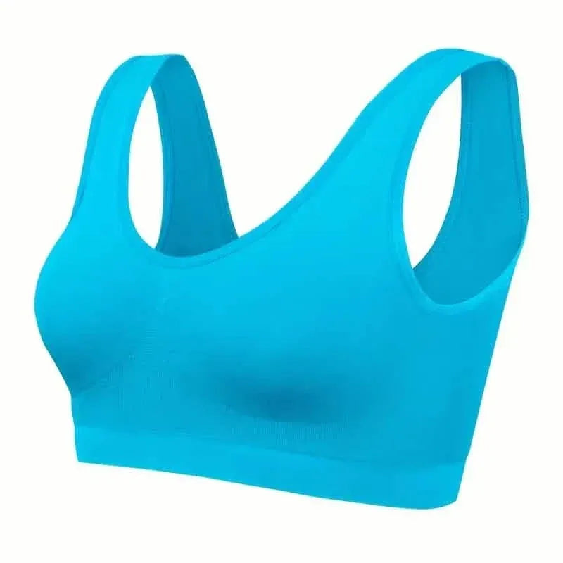 7-Pack: Solid Seamless Bra, Comfy Breathable Sporty Bra for Women's Lingerie & Underwear - A-1 Thread Vault