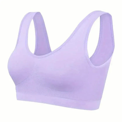 7-Pack: Solid Seamless Bra, Comfy Breathable Sporty Bra for Women's Lingerie & Underwear - A-1 Thread Vault
