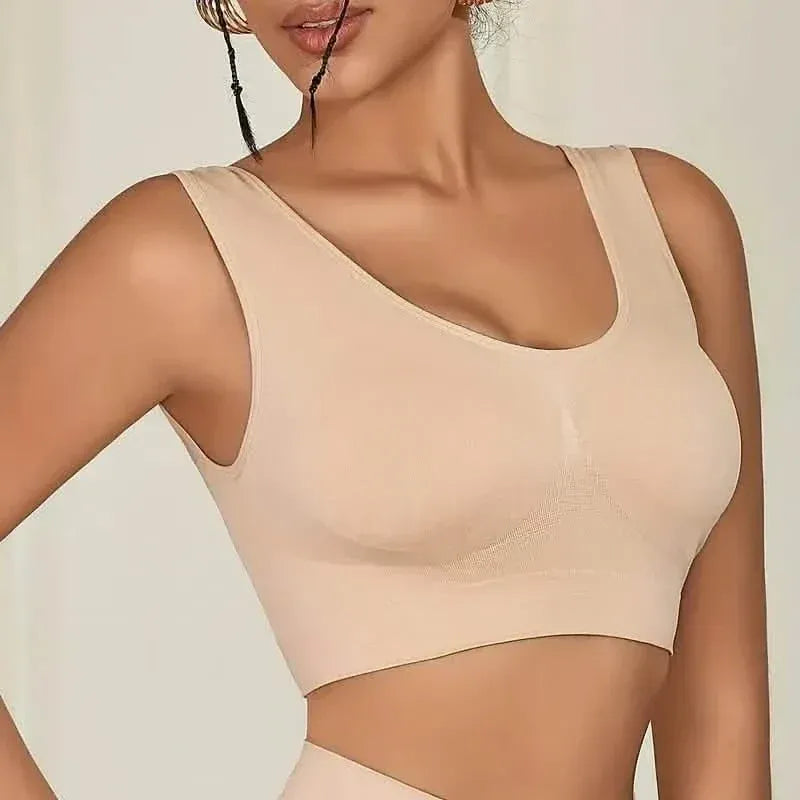7-Pack: Solid Seamless Bra, Comfy Breathable Sporty Bra for Women's Lingerie & Underwear - A-1 Thread Vault