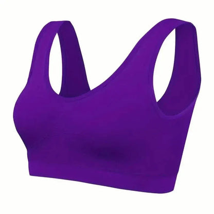7-Pack: Solid Seamless Bra, Comfy Breathable Sporty Bra for Women's Lingerie & Underwear - A-1 Thread Vault