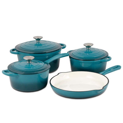 7-Piece Set: Basque Enameled Cast Iron Cookware Set - A-1 Thread Vault