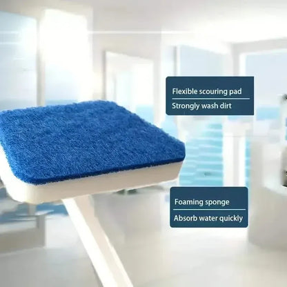 7-Piece Set: Detachable Cleaning Brush with 7 Sponges for Bathtub, Tile, Floor & Window - A-1 Thread Vault