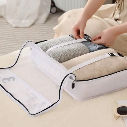 7-Piece: Travel Packaging Cube Bags - A-1 Thread Vault