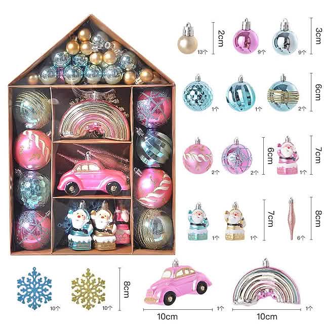 70-Pieces Set: Christmas Tree Decorations Christmas Ball - A-1 Thread Vault