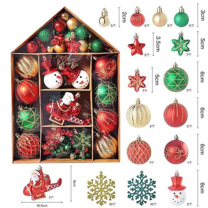 70-Pieces Set: Christmas Tree Decorations Christmas Ball - A-1 Thread Vault