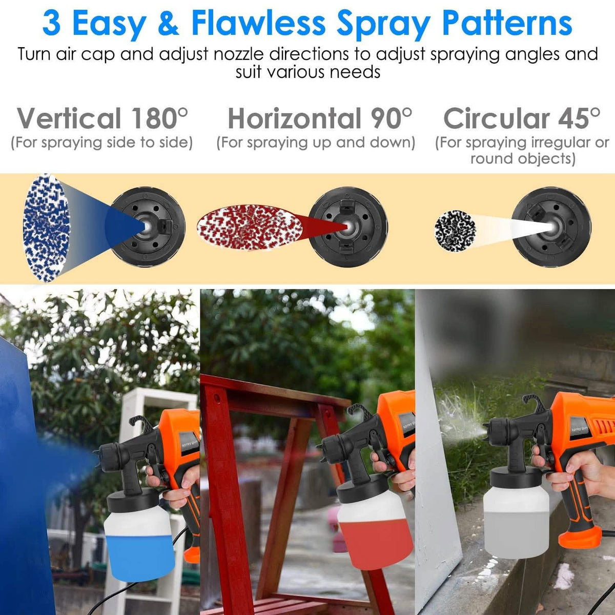 700W Electric Paint Sprayer Handheld HVLP Spray Painter - A-1 Thread Vault