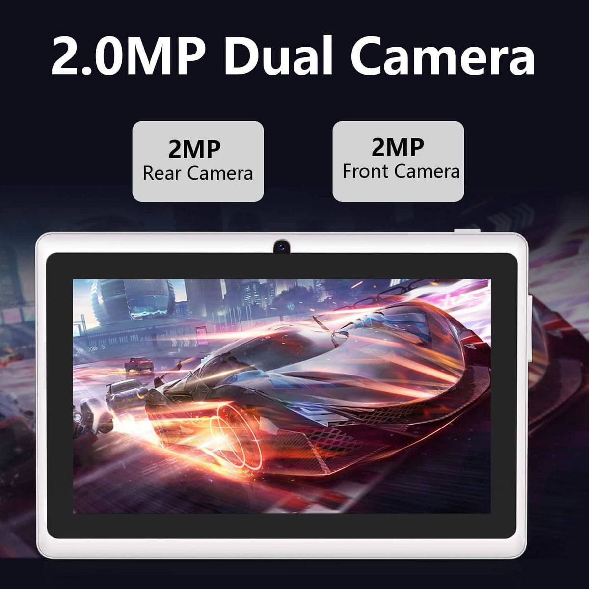 Android Tablet – 7" LCD, 2GB RAM + 4GB Extension, 32GB Storage, Dual Cameras, Wi-Fi, GPS, USB Charging - A-1 Thread Vault