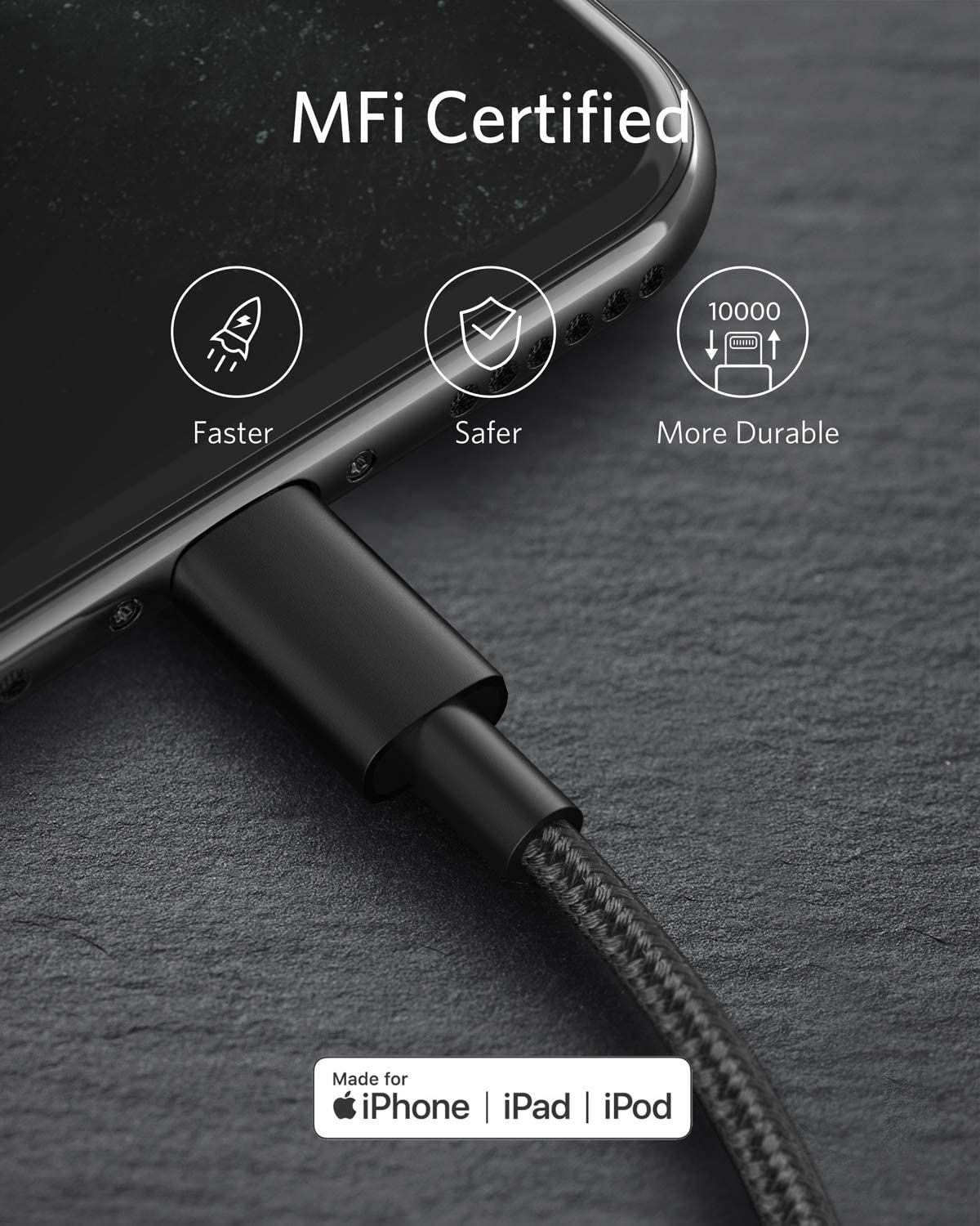 Anker <b>331</b> USB-C to Lightning Cable - A-1 Thread Vault