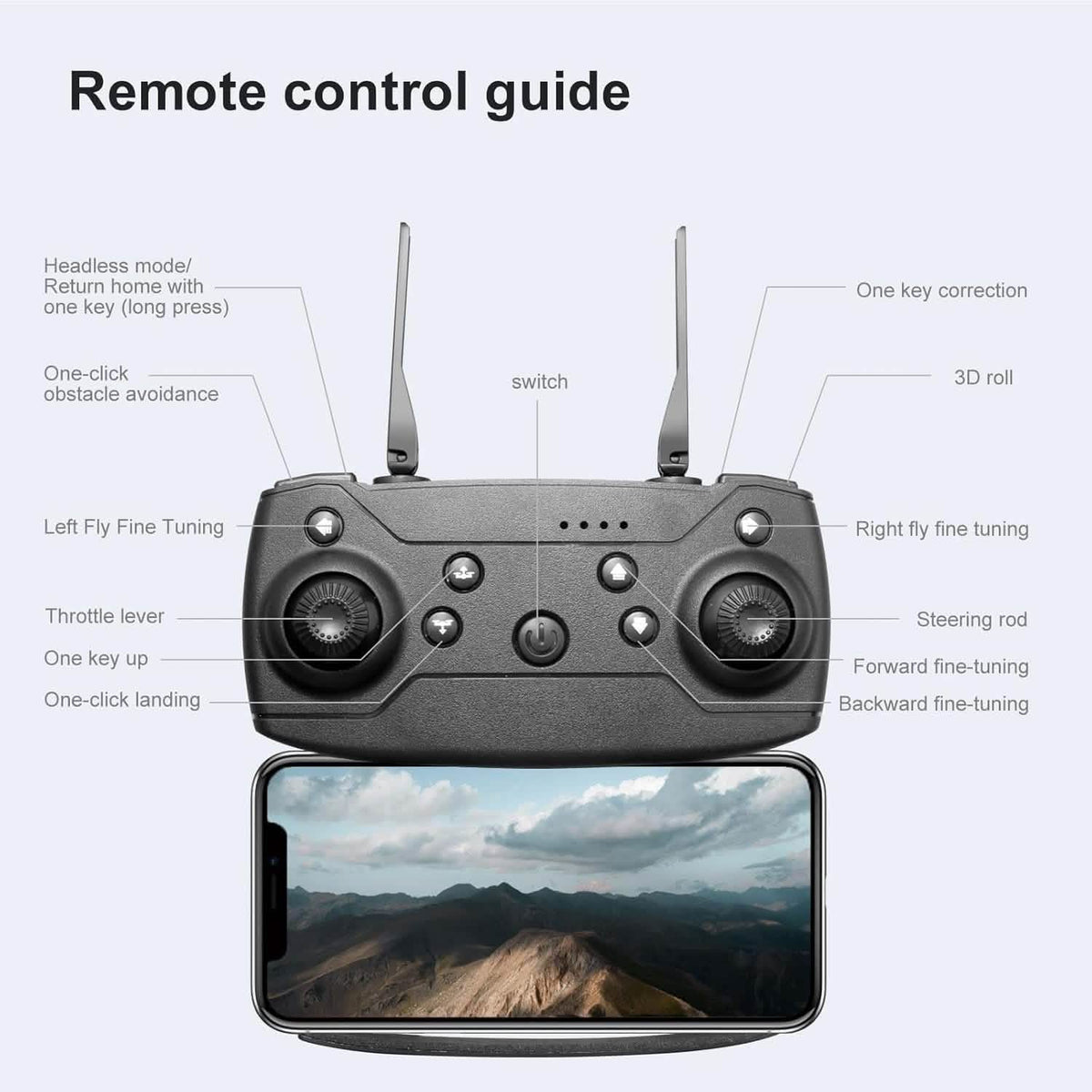 Drone HD Dual Camera, WiFi FPV Foldable RC Quadcopter - A-1 Thread Vault