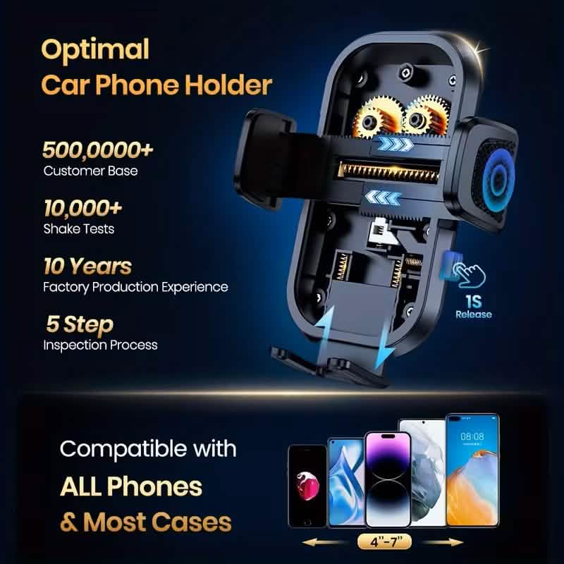 TOPK D38C Car Phone Holder – Adjustable Dashboard Mount - A-1 Thread Vault