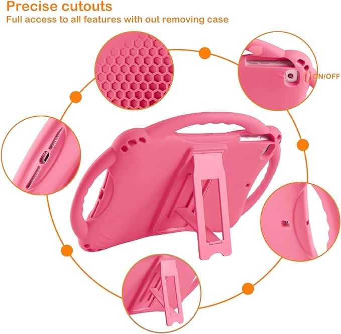Kids Case for iPad Mini 5 4 3 2 1, Silicone, Childproof & Built-in Handle Stand (Open Box) - A-1 Thread Vault