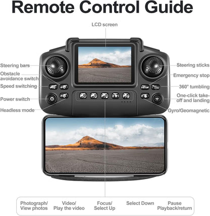 Drone MAX 2025 – Dual Camera, 1080p HD, 40min Battery, Obstacle Avoidance, Remote Control, USB Charging - A-1 Thread Vault