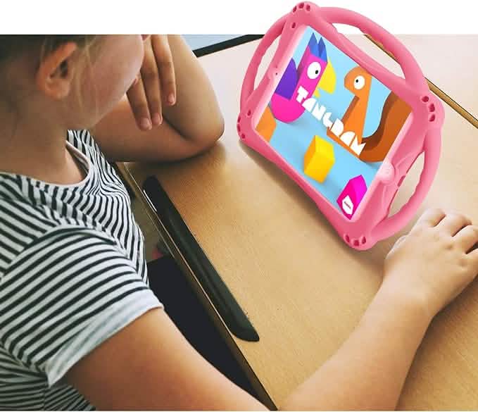 Kids Case for iPad Mini 5 4 3 2 1, Silicone, Childproof & Built-in Handle Stand (Open Box) - A-1 Thread Vault