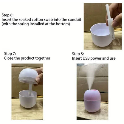 7.44Oz Portable Aromatherapy USB Powered Humidifier with LED Night Light - A-1 Thread Vault