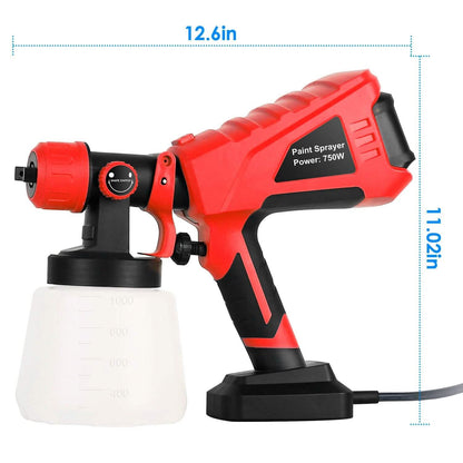 750W Electric Paint Sprayer Handheld with 3 Spray Patterns - A-1 Thread Vault