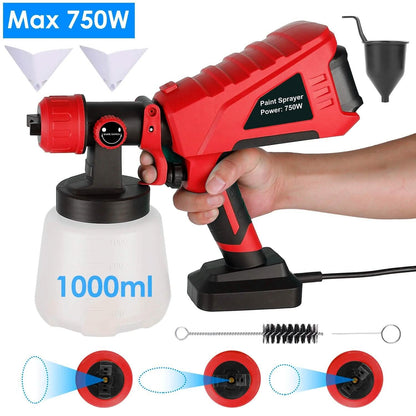 750W Electric Paint Sprayer Handheld with 3 Spray Patterns - A-1 Thread Vault